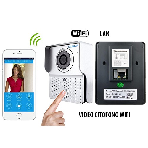 Video Citofono Hd Wifi Ip Lan Visibile Su Smartphone Ios Android